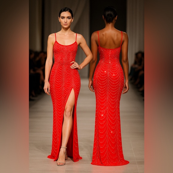 ✨“Luxury Radiance Gown” – Shine with Every Step ✨ - Picture 5 of 14